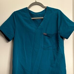 Figs Women’s teal scrub top